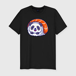 Мужская slim-футболка Roll panda
