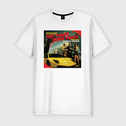 Мужская slim-футболка Five finger death punch - American capitalist