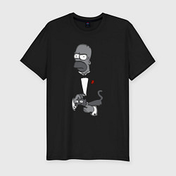 Футболка slim-fit Homer godfather, цвет: черный