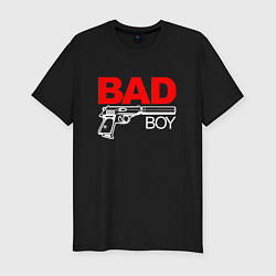 Футболка slim-fit Bad boy - with gun, цвет: черный