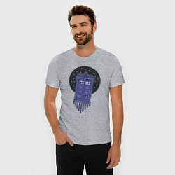 Футболка slim-fit Tardis fly, цвет: меланж — фото 2