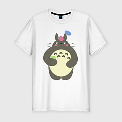Футболка slim-fit Totoro game, цвет: белый