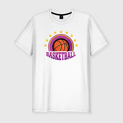 Мужская slim-футболка Basket stars