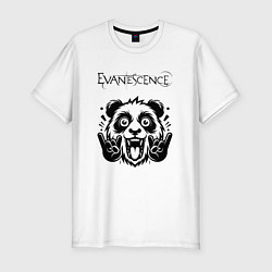 Мужская slim-футболка Evanescence - rock panda