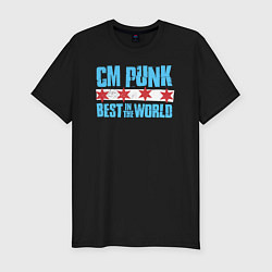 Мужская slim-футболка Cm Punk - Best in the World