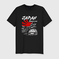 Мужская slim-футболка Jupan street life mitsubishi lancer