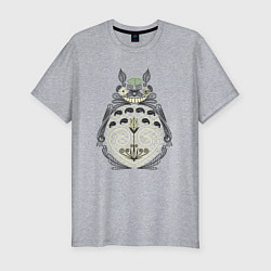 Мужская slim-футболка Forest Totoro