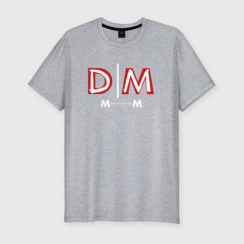 Мужская slim-футболка Depeche Mode - Memento Mori logo new / Меланж – фото 1