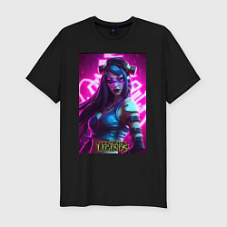 Футболка slim-fit League Of Legends Akali Kda, цвет: черный