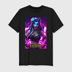 Футболка slim-fit League of Legends Akali Kda, цвет: черный