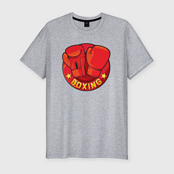 Футболка slim-fit Boxing fight, цвет: меланж