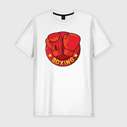 Футболка slim-fit Boxing fight, цвет: белый