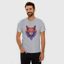 Футболка slim-fit Foxs Fiery Head, цвет: меланж — фото 2