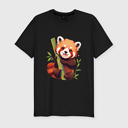 Мужская slim-футболка The Red Panda