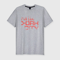 Мужская slim-футболка New york city streetwear
