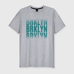 Мужская slim-футболка Brklyn