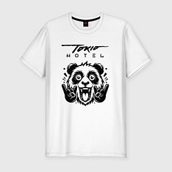 Мужская slim-футболка Tokio Hotel - rock panda