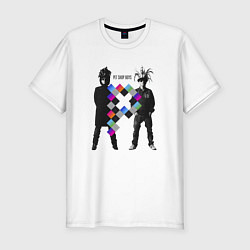 Футболка slim-fit Pet Shop Boys - duet from england, цвет: белый