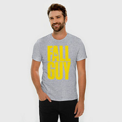 Футболка slim-fit The fall guy logo, цвет: меланж — фото 2