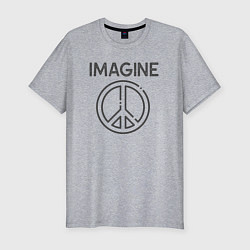 Мужская slim-футболка Peace imagine
