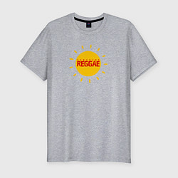 Мужская slim-футболка Солнечное регги
