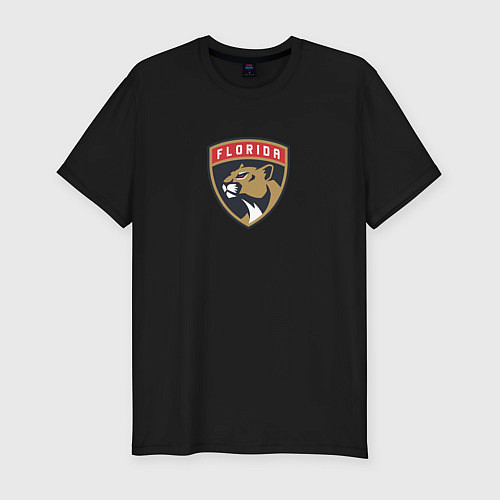 Мужская slim-футболка Florida Panthers NHL / Черный – фото 1