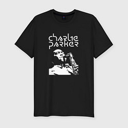 Футболка slim-fit Charlie Parker jazz legend, цвет: черный