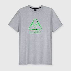 Мужская slim-футболка UAC зелёный повреждённый