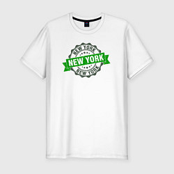 Мужская slim-футболка Стиль Нью-Йорк