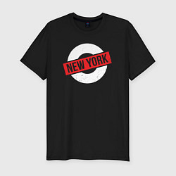 Футболка slim-fit New York vibe, цвет: черный