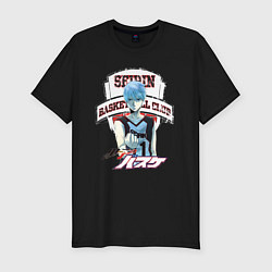 Футболка slim-fit Баскетбол Куроко Тэцуя Куроко, цвет: черный