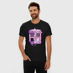 Футболка slim-fit Pink tardis, цвет: черный — фото 2