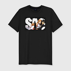 Футболка slim-fit Кадзуто Киригая Игрок-одиночка, цвет: черный