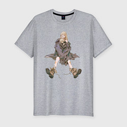 Мужская slim-футболка Ведьма и чудовище Гидо