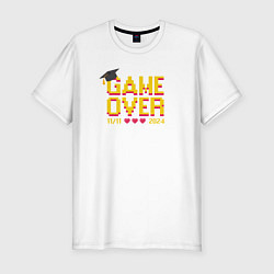 Футболка slim-fit 2024 game over, цвет: белый