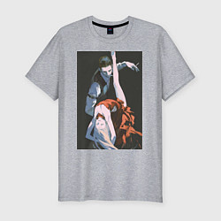 Футболка slim-fit Ведьма и чудовище Ашаф танец, цвет: меланж