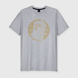 Футболка slim-fit Time tardis, цвет: меланж