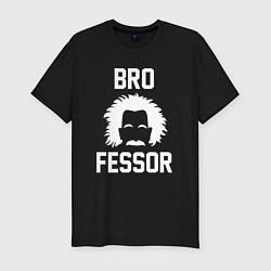 Футболка slim-fit Brofessor - Эйнштейн бро, цвет: черный