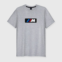 Мужская slim-футболка BMW logo sport steel