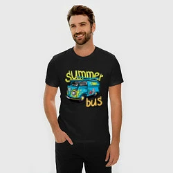 Футболка slim-fit Summer bus, цвет: черный — фото 2