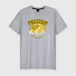 Мужская slim-футболка Pelican