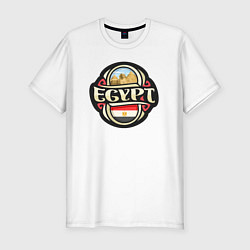 Футболка slim-fit Путешествие в Египет, цвет: белый