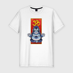 Футболка slim-fit Релакс горилла, цвет: белый