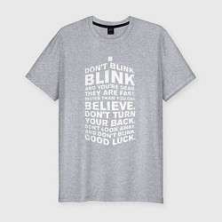 Футболка slim-fit Tardis good luck, цвет: меланж