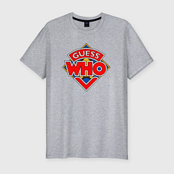 Футболка slim-fit Guess who, цвет: меланж