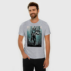 Футболка slim-fit Моя геройская академия Идзуку Мидория, цвет: меланж — фото 2