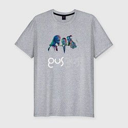 Мужская slim-футболка Gus Gus - A band