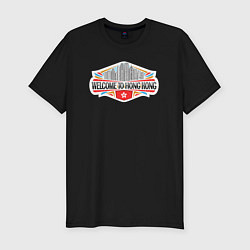 Футболка slim-fit Гонконг Китай, цвет: черный