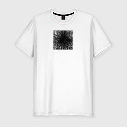 Футболка slim-fit Карандашные каракули, цвет: белый