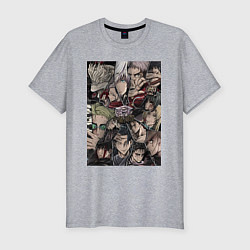 Мужская slim-футболка Магическая битва Аой Тодо